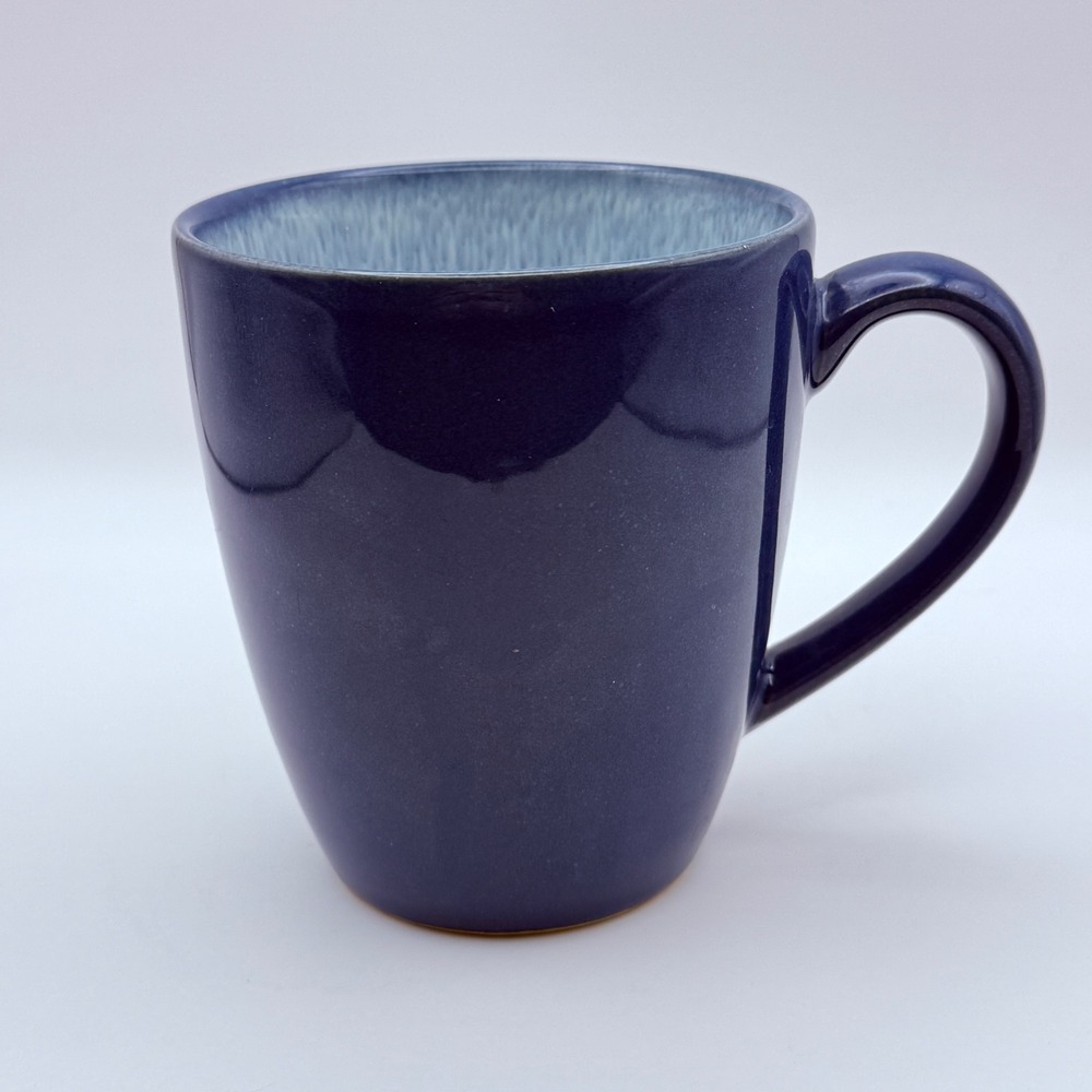 Sango Navy Blue‎ Ceramic Coffee Mug Reactive Glaze Interior Stoneware Cup